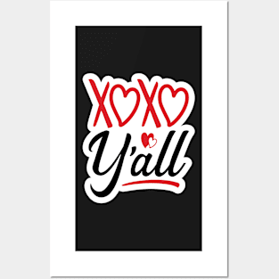 Valentine's Day Stickers - XOXO Y'all Posters and Art